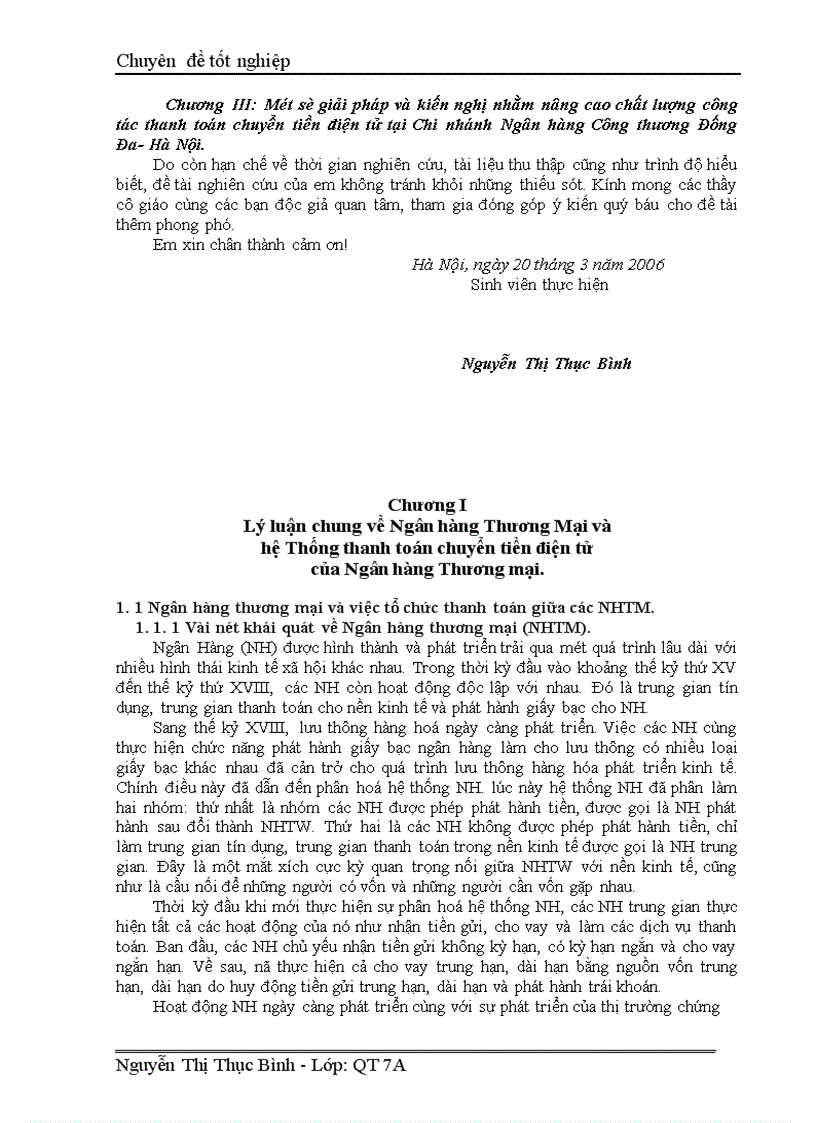 image for page Giải pháp nhằm nâng cao chất lượng công tác thanh toán chuyển tiền điện tử tại Chi nhánh Ngân hàng Công thương Đống Đa-Hà Nội