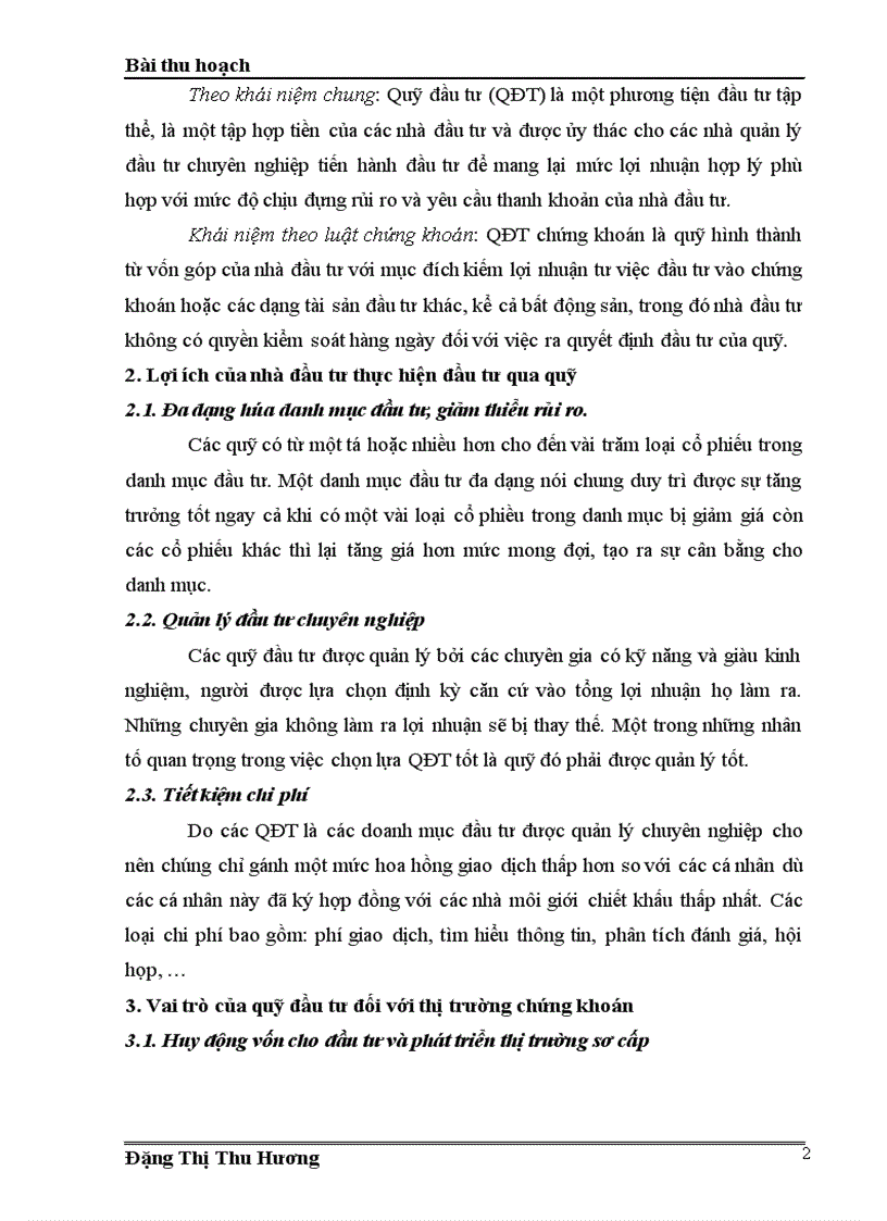 image for page Đề án môn học thị trường chứng khoán