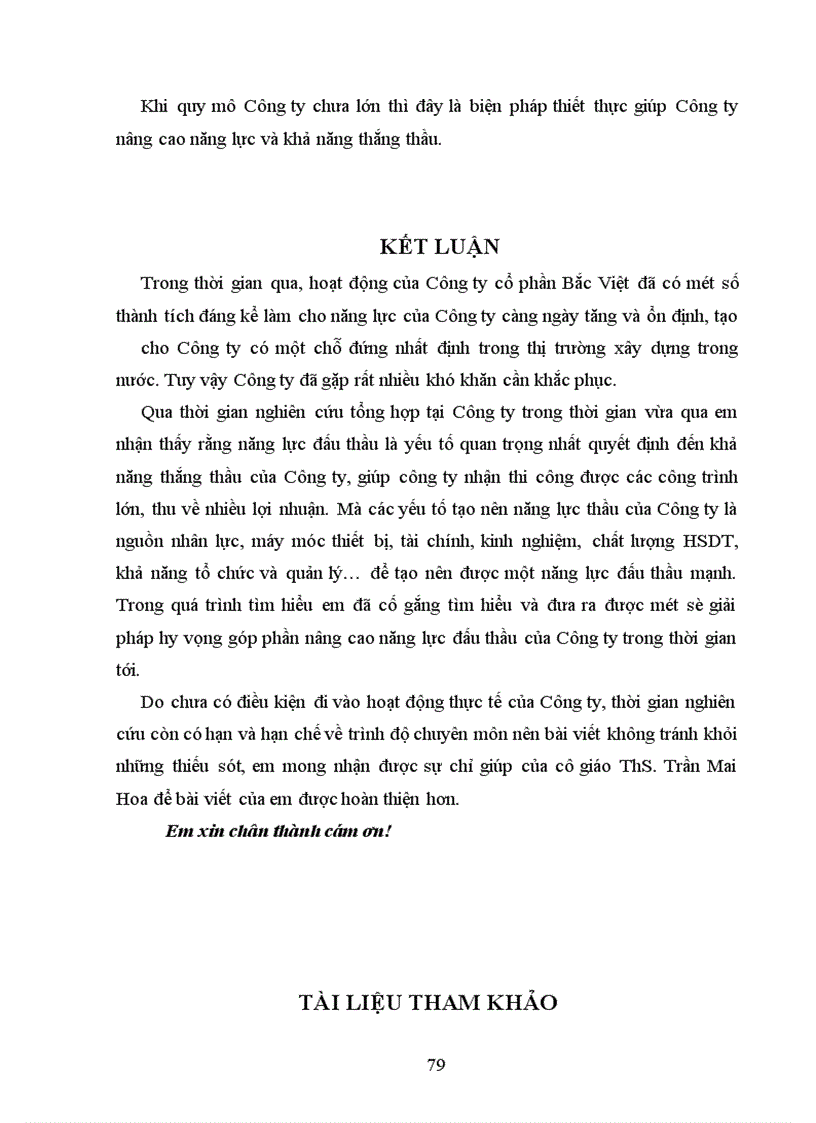 image for page Thực trạng và giải pháp nhằm nâng cao khả năng thắng thầu tại công ty cổ phần bắc việt