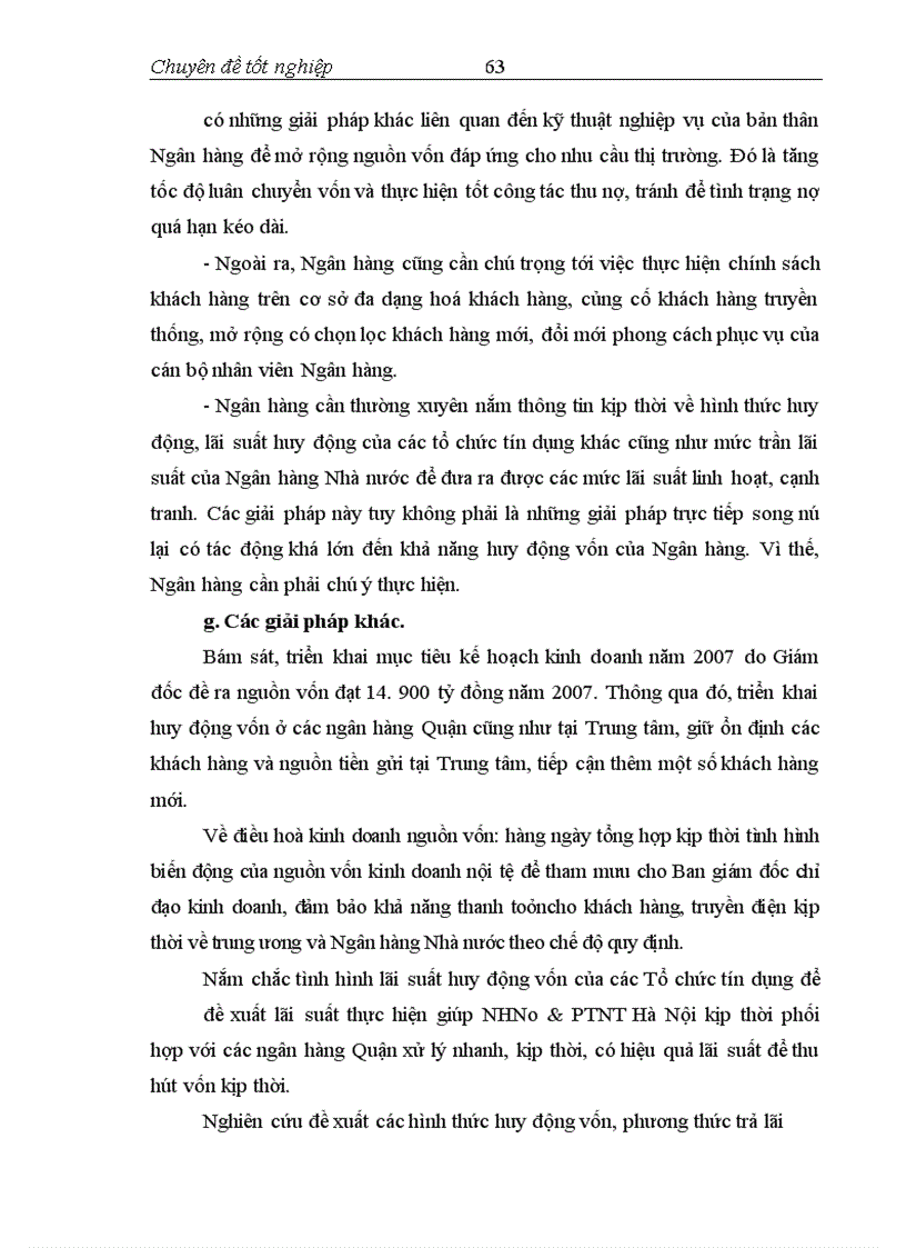 image for page Đẩy mạnh công tác huy động vốn tại Ngân hàng nông nghiệp và phát triển nông thôn Hà Nội