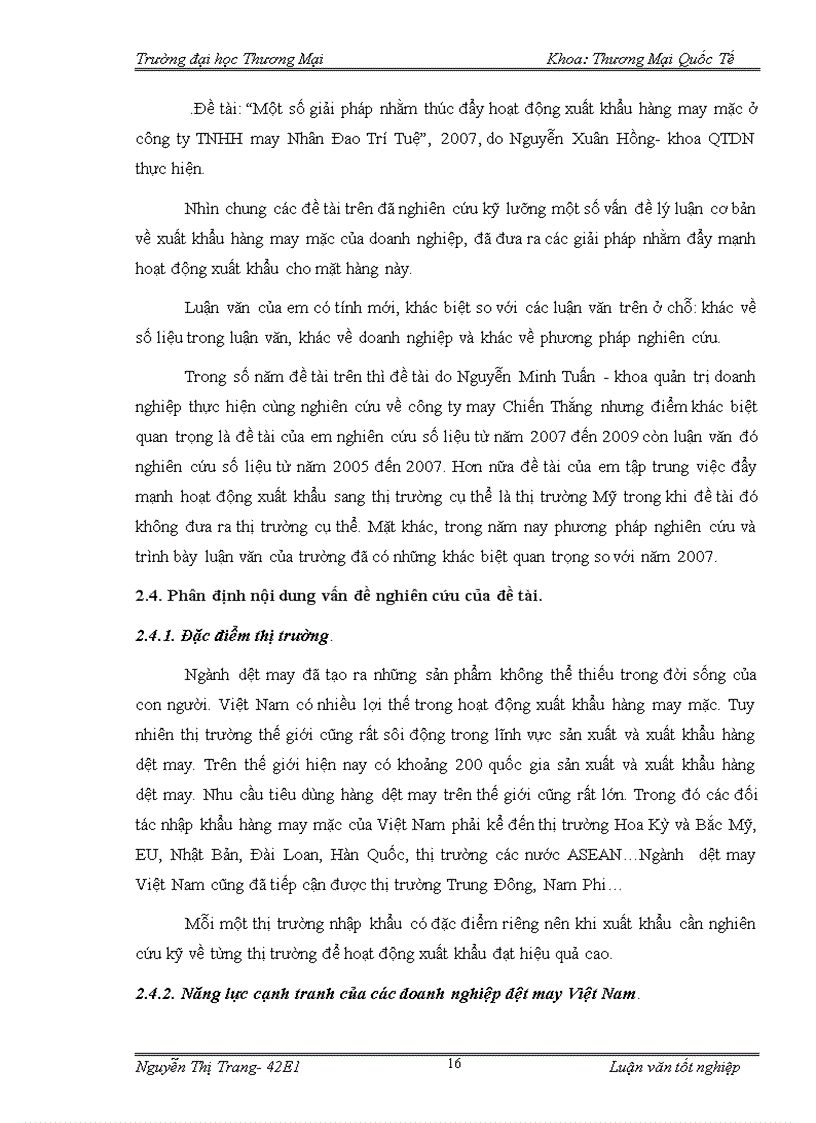 image for page Giải pháp đẩy mạnh xuất khẩu mặt hàng may mặc của công ty cổ phần may Chiến Thắng sang thị trường Mỹ ------------------