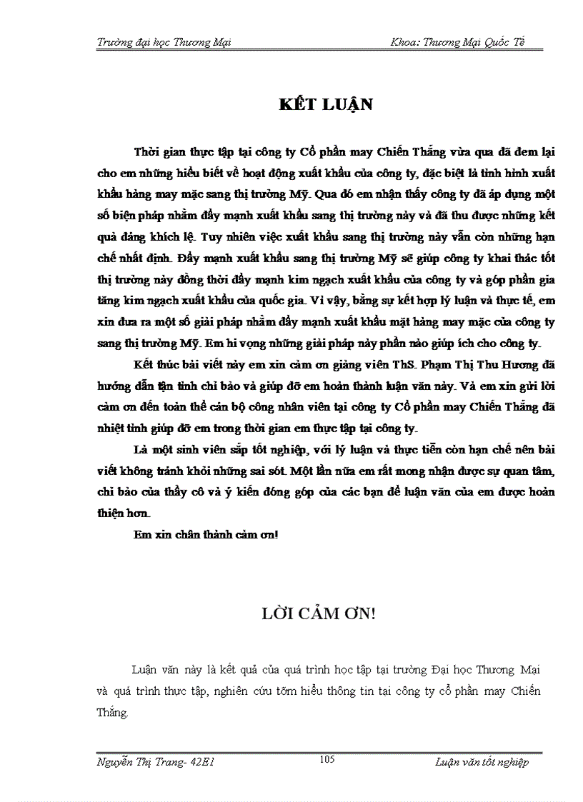 image for page Giải pháp đẩy mạnh xuất khẩu mặt hàng may mặc của công ty cổ phần may Chiến Thắng sang thị trường Mỹ ------------------