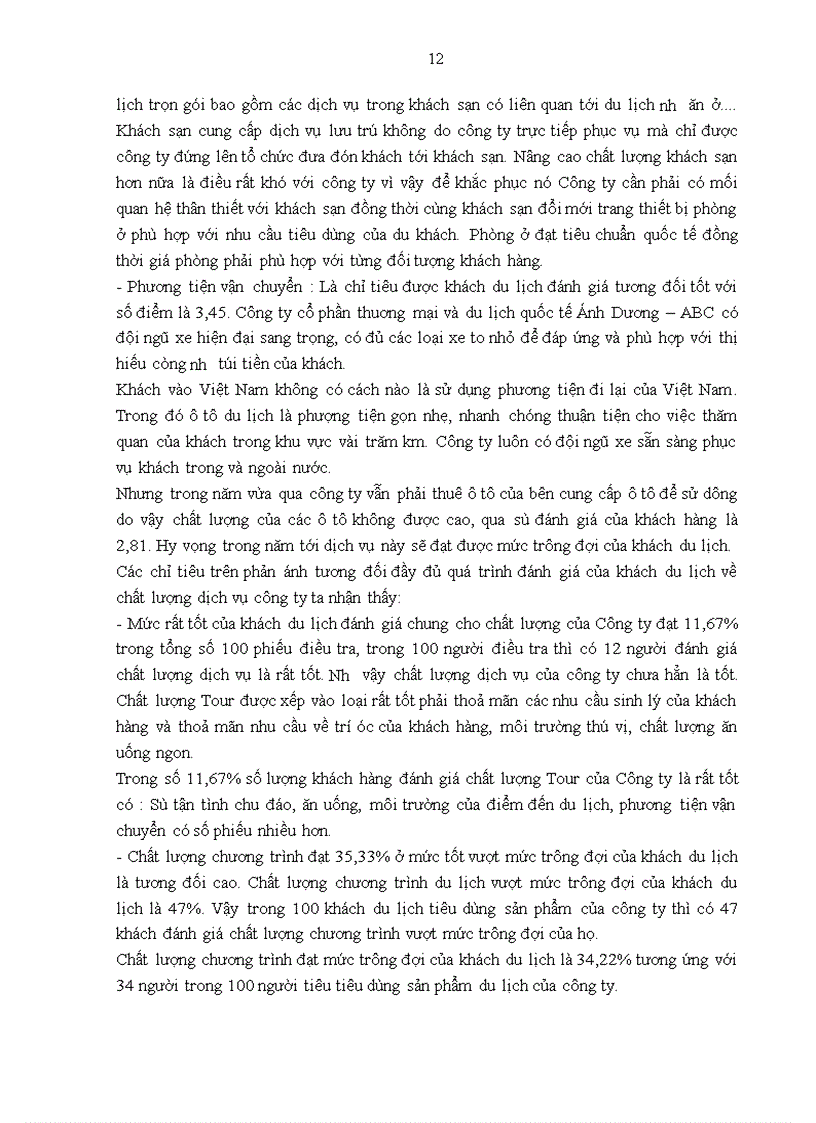 image for page Giải pháp nâng cao chất lượng tour du lịch Hà Nội – Nha Trang của Công ty CP Thương mại và du lịch quốc tế Ánh Dương – ABC - Các mục tiêu cụ thể