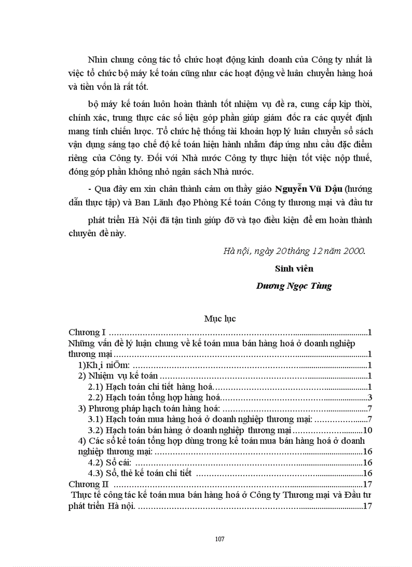 image for page Thực tế công tác kế toán mua bán hàng hoá ở Công ty Thương mại và Đầu tư phát triển Hà nội.