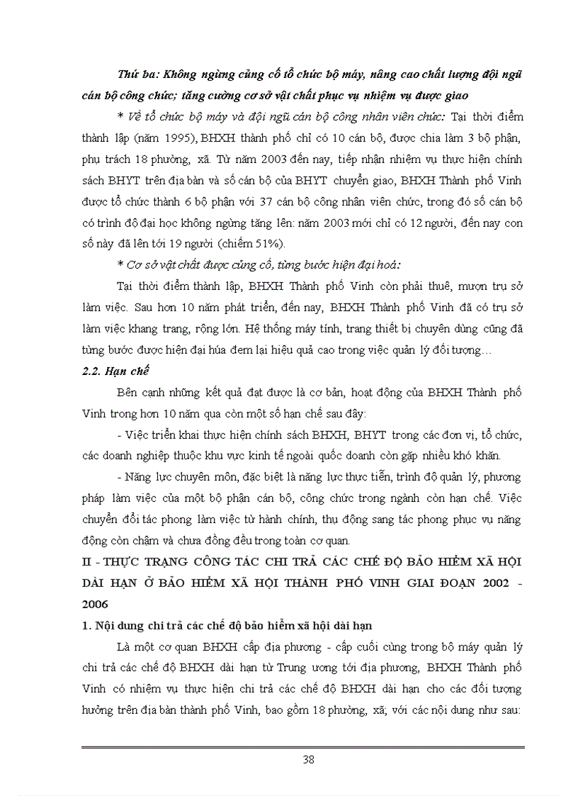image for page Công tác chi trả các chế độ bảo hiểm xã hội dài hạn ở Bảo hiểm xã hội Thành phố Vinh hiện nay