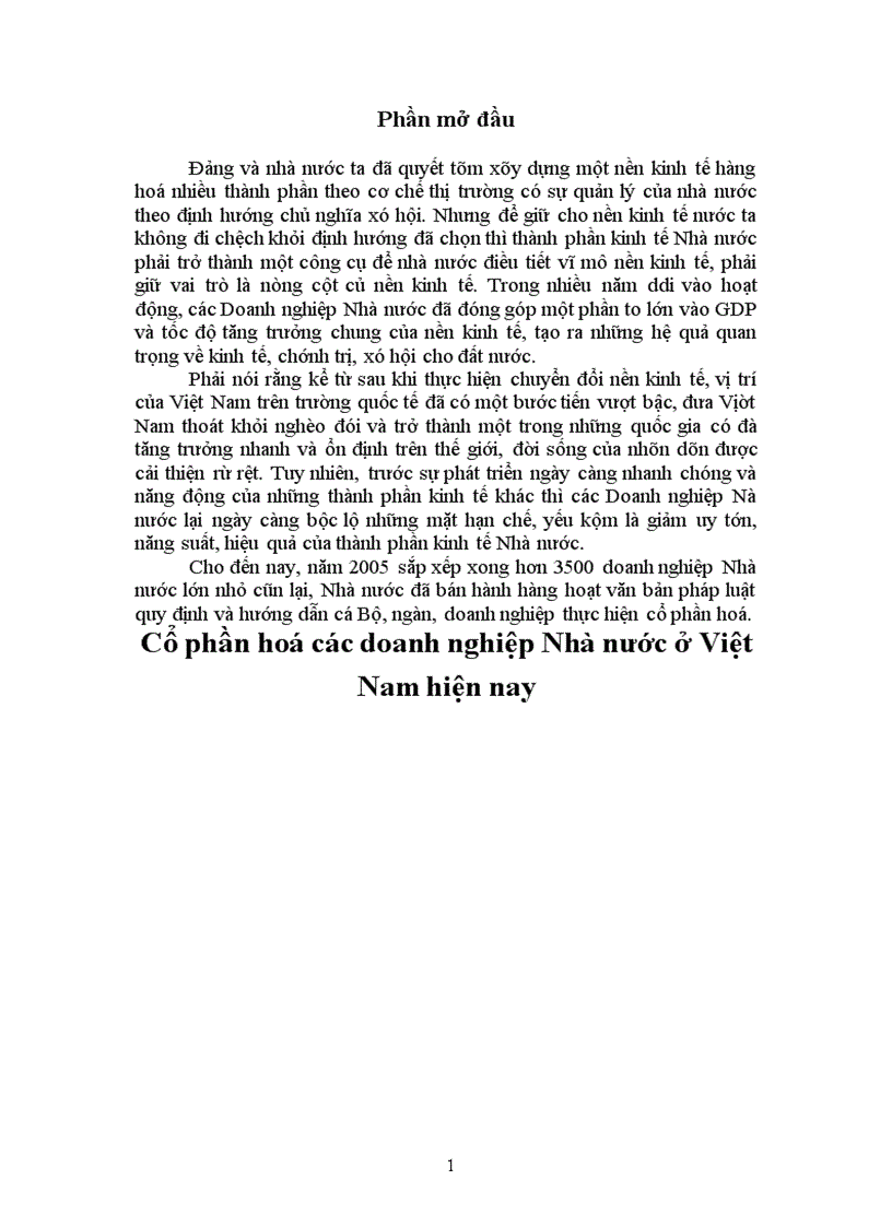 image for page Cổ phần hoá các doanh nghiệp Nhà nước ở Việt Nam hiện nay