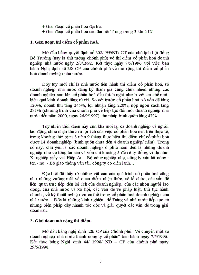 image for page Cổ phần hoá các doanh nghiệp Nhà nước ở Việt Nam hiện nay