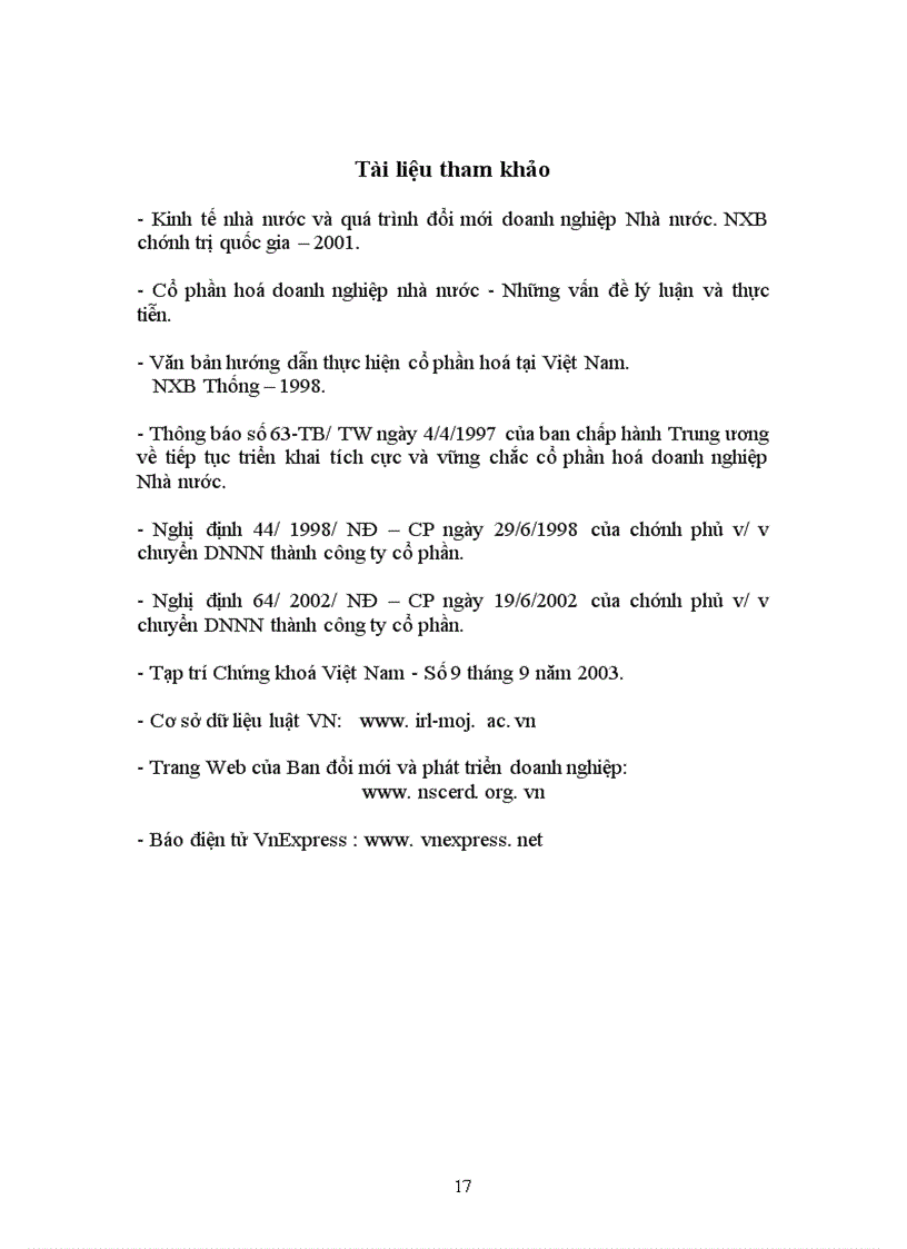 image for page Cổ phần hoá các doanh nghiệp Nhà nước ở Việt Nam hiện nay