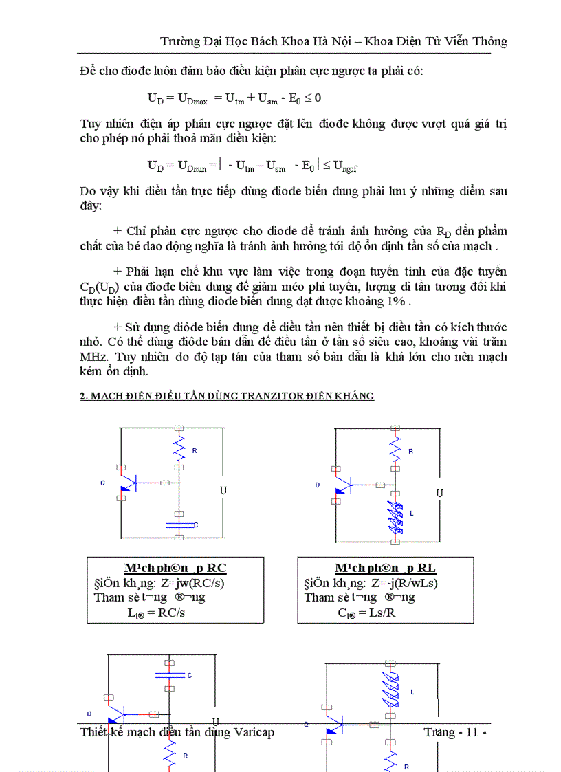 image for page Thiết kế mạch điều tần