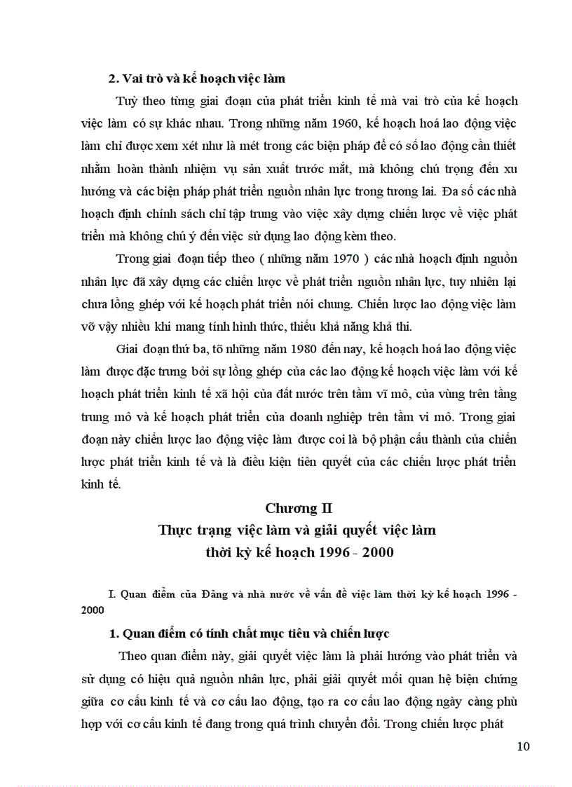 image for page Việc làm và kế hoạch việc làm trong hệ thống kế hoạch phát triển kinh tế xã hội