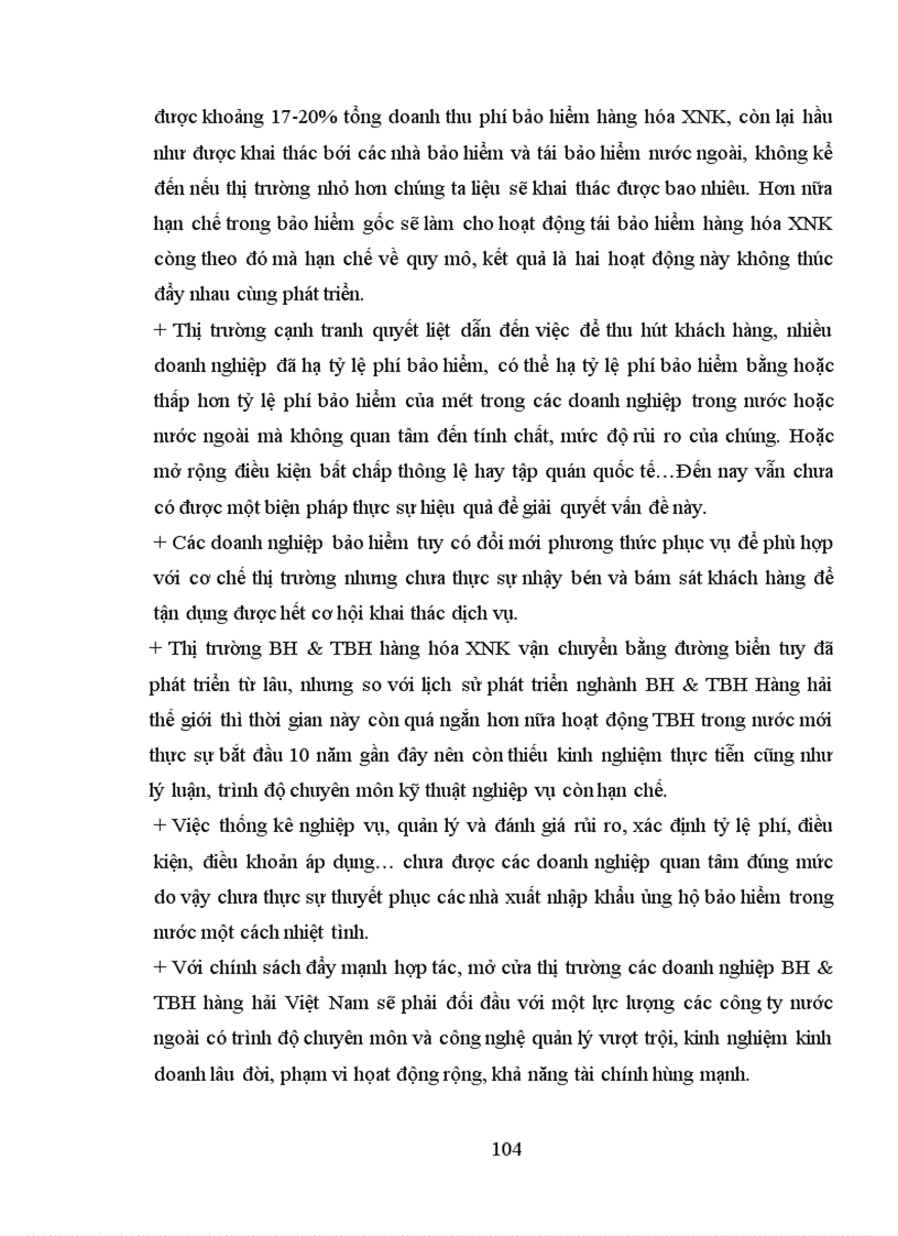 image for page Thực trạng hoạt động bảo hiểm và Tái bảo hiểm hàng hóa xuất nhập khẩu vận chuyển bằng đường biển ở Việt Nam.