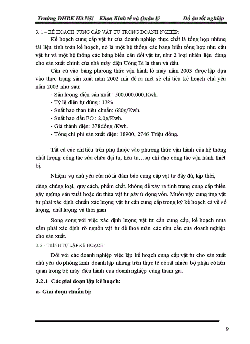 image for page Sử dụng vật tư tại nhà máy nhiệt điện uông bí