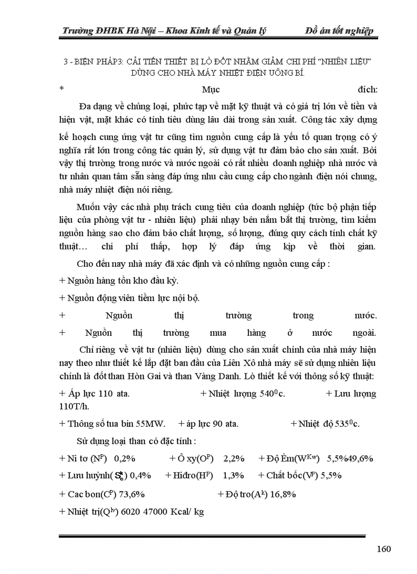 image for page Sử dụng vật tư tại nhà máy nhiệt điện uông bí