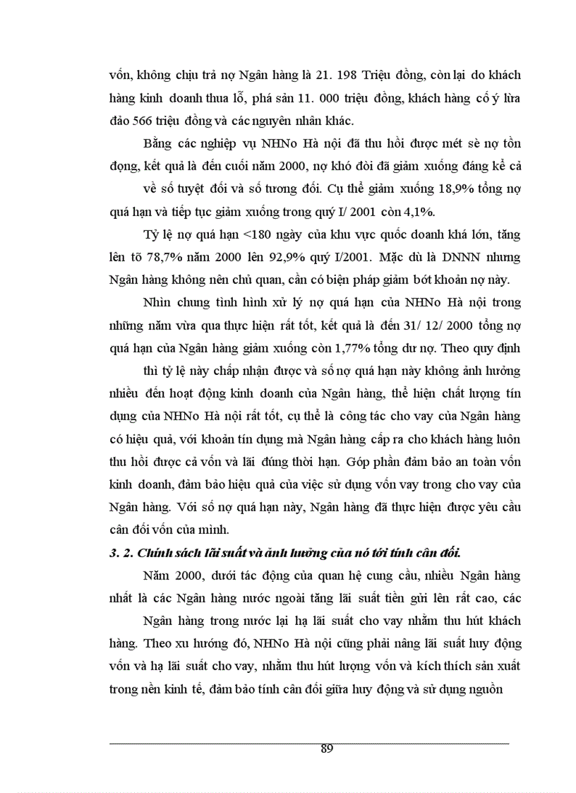 image for page Giải pháp về tính cân đối giữa huy động nguồn và sử dụng nguồn vốn nhằm đảm bảo hiệu quả kinh doanh tại Ngân hàng nông nghiệp và phát triển nông thôn Hà Nội