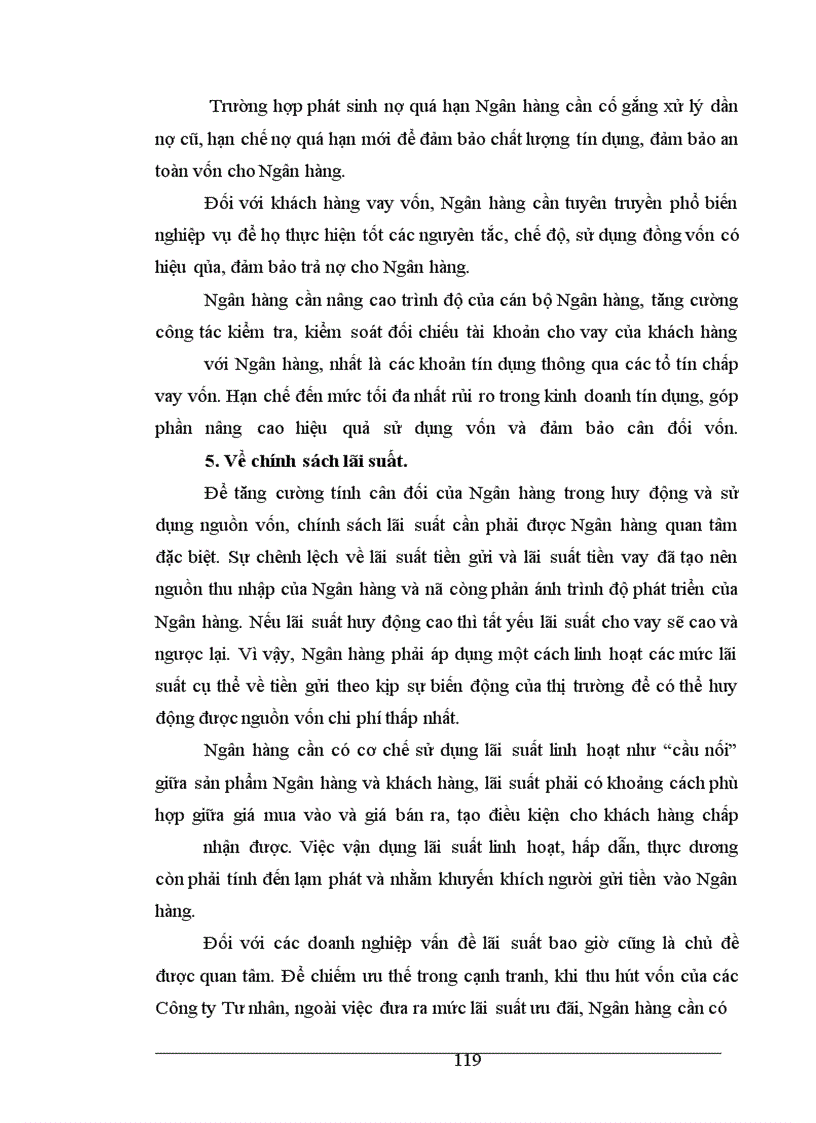 image for page Giải pháp về tính cân đối giữa huy động nguồn và sử dụng nguồn vốn nhằm đảm bảo hiệu quả kinh doanh tại Ngân hàng nông nghiệp và phát triển nông thôn Hà Nội