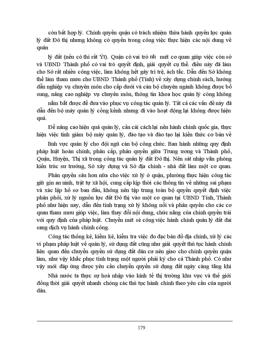 image for page Thực trạng và giải pháp tăng cường công tác quản lý Nhà nước về đất Đô thị qua ví dụ tại quận Cầu Giấy - TP Hà Nội