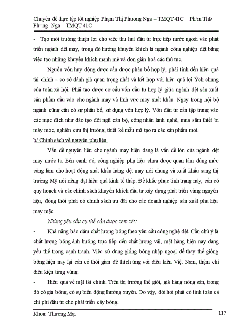 image for page Các giải pháp hỗ trợ xuất khẩu hàng dệt may Việt Nam sang thị trường Mỹ