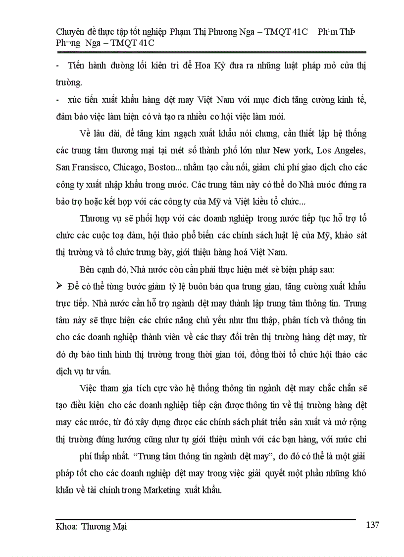 image for page Các giải pháp hỗ trợ xuất khẩu hàng dệt may Việt Nam sang thị trường Mỹ