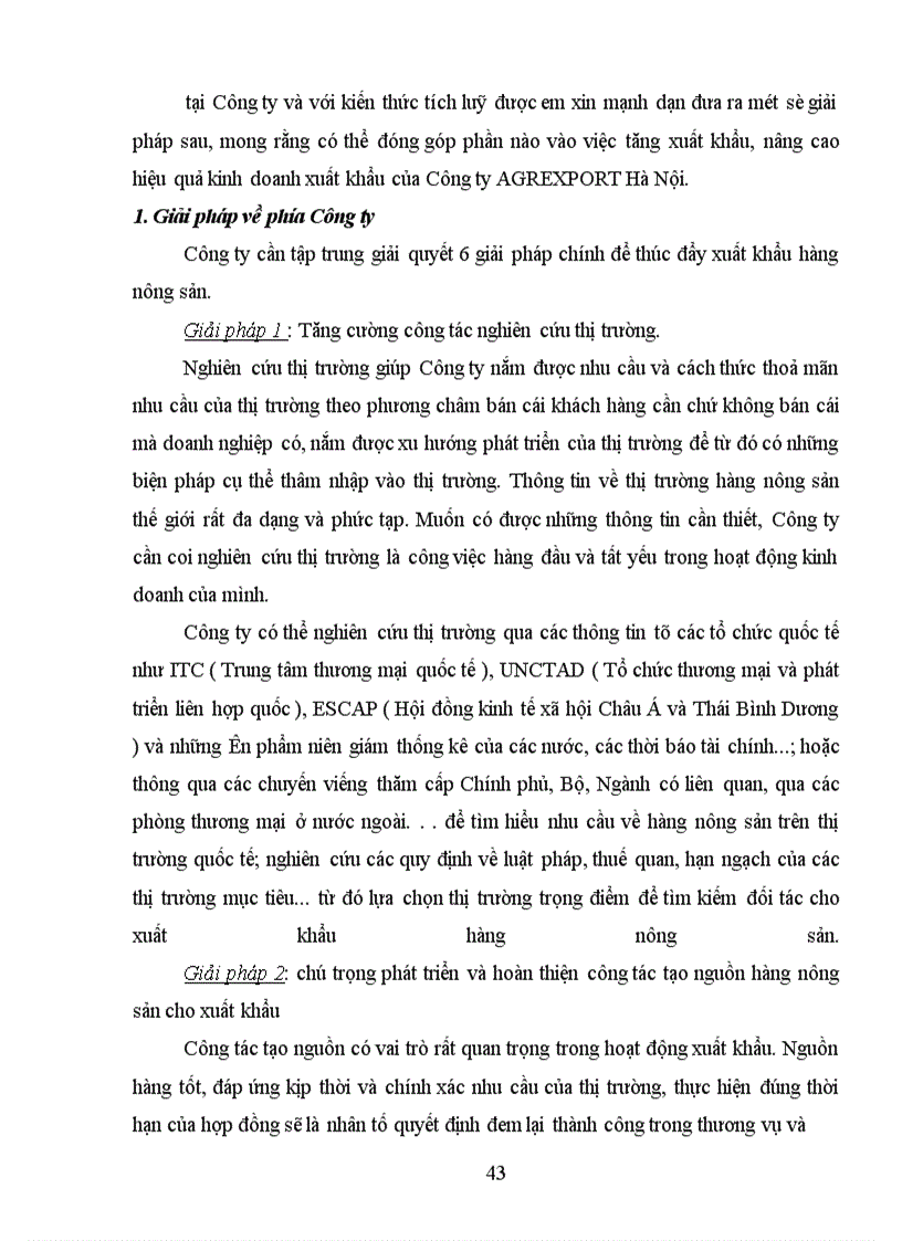 image for page Thực trạng và một số giải pháp nhằm tăng xuất khẩu hàng nông sản của Công ty xuất nhập khẩu nông sản thực phẩm Hà Nội