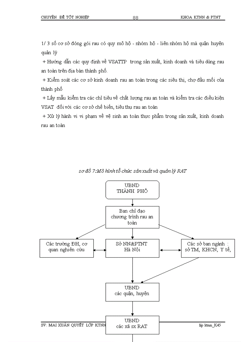 image for page Thực trạng và giải pháp chủ yếu đẩy mạnh phát triển sản xuất rau an toàn ở ngoại thành hà nội Hà nội, năm 2007