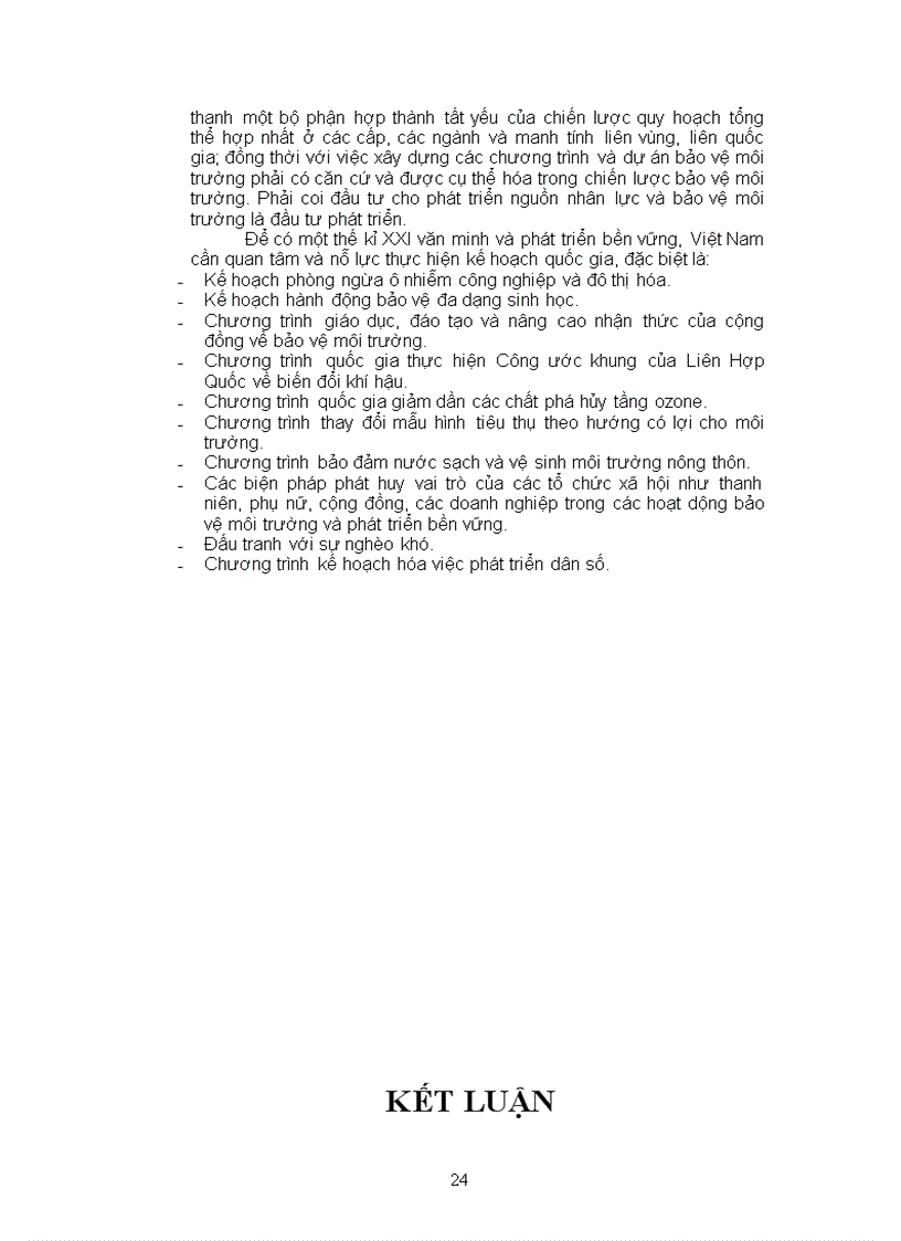 image for page Một số giải pháp để kết hợp phát triển kinh tế và bảo vệ môi trường sinh thái ở nước ta