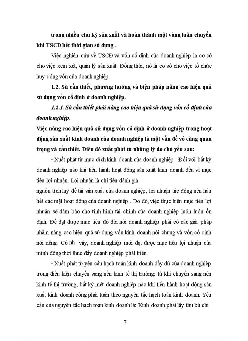 image for page Một số giải pháp chủ yếu nhằm góp phần nâng cao hiệu quả sử dụng vốn cố định ở Công ty Cao Su Sao Vàng