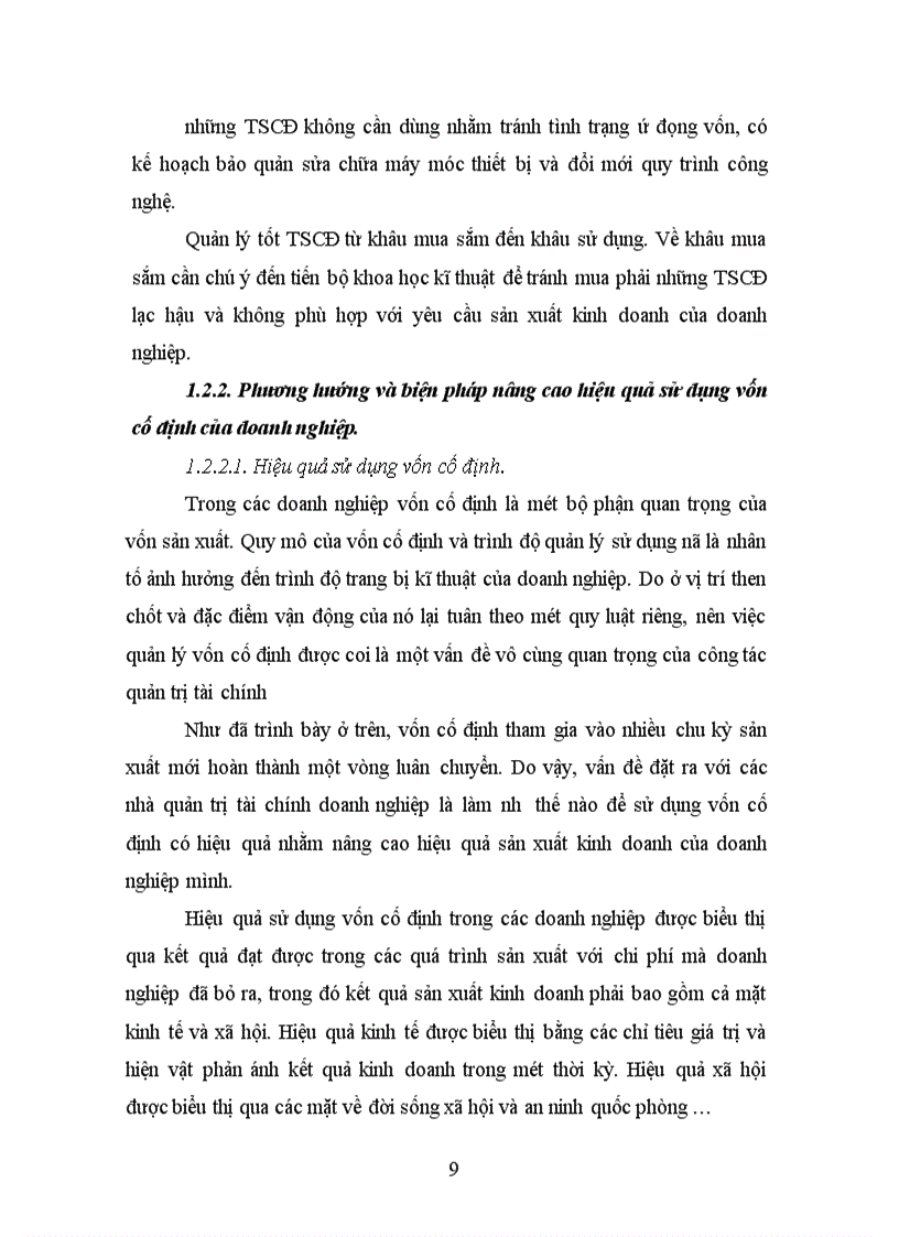 image for page Một số giải pháp chủ yếu nhằm góp phần nâng cao hiệu quả sử dụng vốn cố định ở Công ty Cao Su Sao Vàng