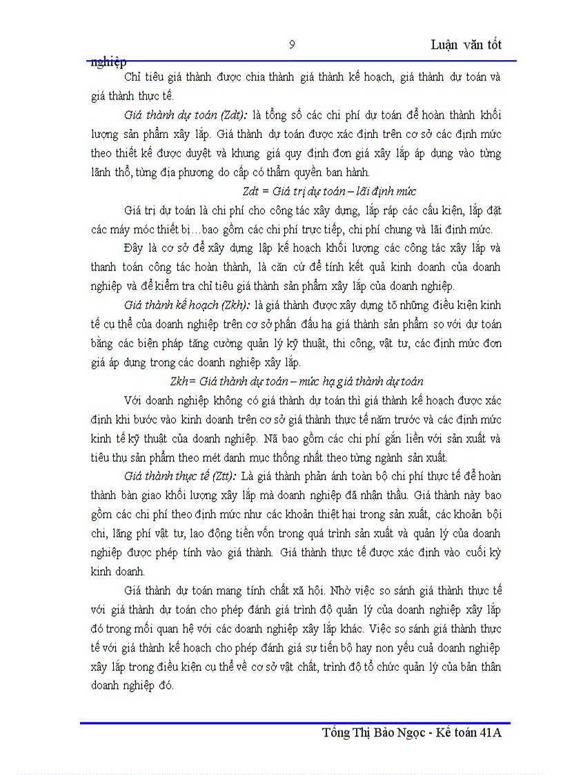 image for page Hoàn thiện kế toán chi phí sản xuất và tính giá thành sản phẩm xây lắp với việc nâng cao hiệu quả quản trị chi phí tại xí nghiệp xây lắp Điện – Công Ty Điện Lực I