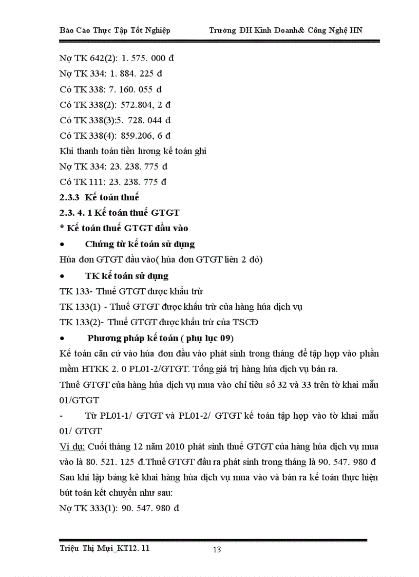 image for page Báo cáo thực tập tại phòng Tài chính-Kế toán của Công ty Cổ Phần Đầu Tư Xây Dựng & Thương Mại Tiên Phú