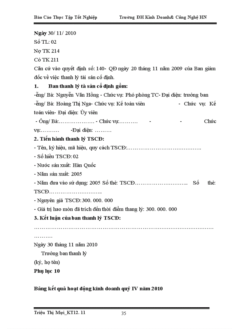 image for page Báo cáo thực tập tại phòng Tài chính-Kế toán của Công ty Cổ Phần Đầu Tư Xây Dựng & Thương Mại Tiên Phú