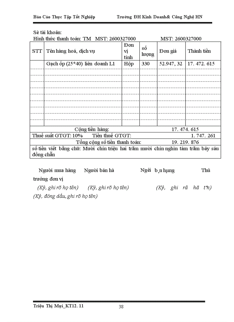 image for page Báo cáo thực tập tại phòng Tài chính-Kế toán của Công ty Cổ Phần Đầu Tư Xây Dựng & Thương Mại Tiên Phú