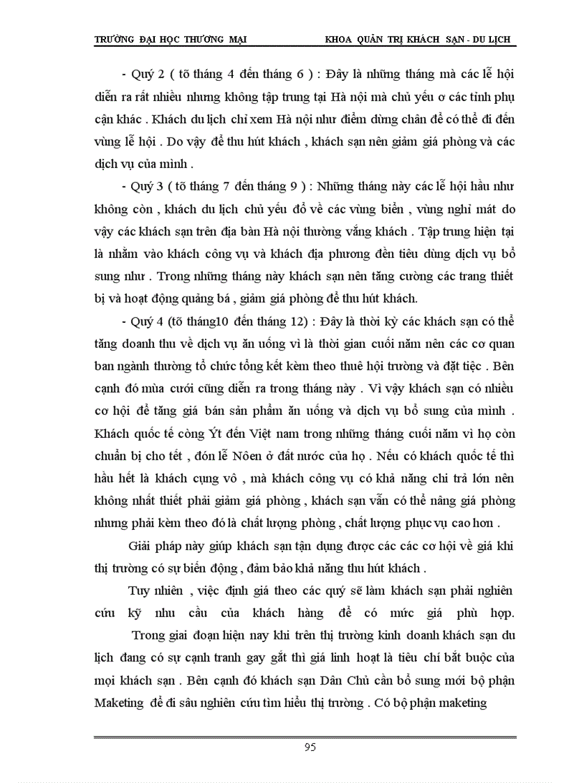 image for page Hoàn thiện chính sách giá nhằm thu hút khách đến khách sạn Dân Chủ Hà Nội