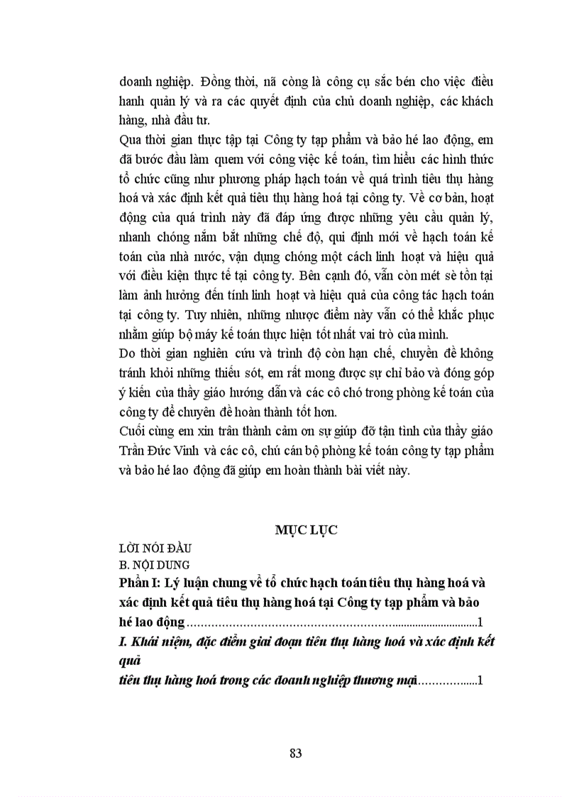 image for page Tổ chức hạch toán tiêu thụ hàng hoá và xác định kết quả tiêu thụ hàng hoá tại Công ty tạp phẩm và bảo hộ lao động