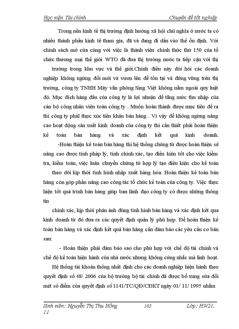 image for page Tổ chức công tác kế toán doanh thu bán hàng và xác định kết quả bán hàng tại Công ty TNHH máy văn phòng Sing Việt