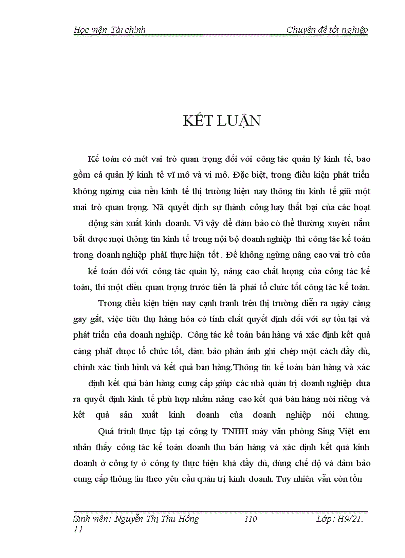 image for page Tổ chức công tác kế toán doanh thu bán hàng và xác định kết quả bán hàng tại Công ty TNHH máy văn phòng Sing Việt