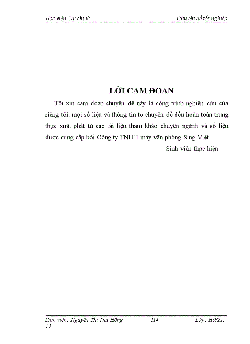 image for page Tổ chức công tác kế toán doanh thu bán hàng và xác định kết quả bán hàng tại Công ty TNHH máy văn phòng Sing Việt