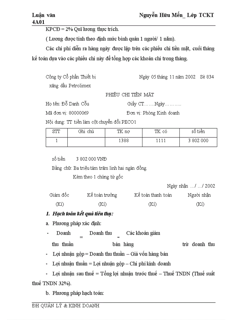 image for page Công tác kế toán bán hàng tại Công ty cổ phần Thiết bị Xăng dầu Petrolimex