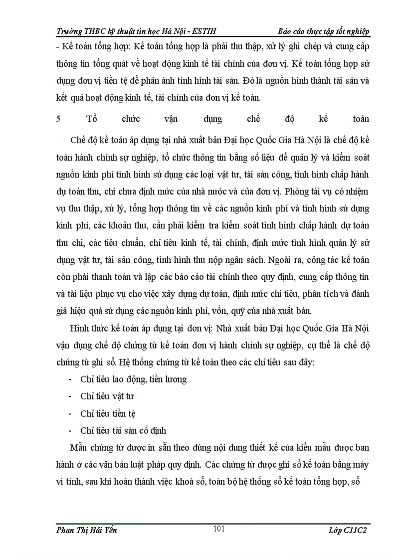 image for page Kế toán hạch toán nguyên liệu, vật liệu và công cụ, dụng cụ trong Nhà xuất bản Đại học Quốc Gia Hà Nội