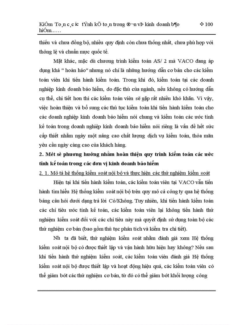 image for page Kiểm toán các ước tính kế toán trong kiểm toán Báo cáo tài chính tại các đơn vị kinh doanh bảo hiểm phi nhân thọ do Công ty Kiểm toán Việt Nam thực hiện