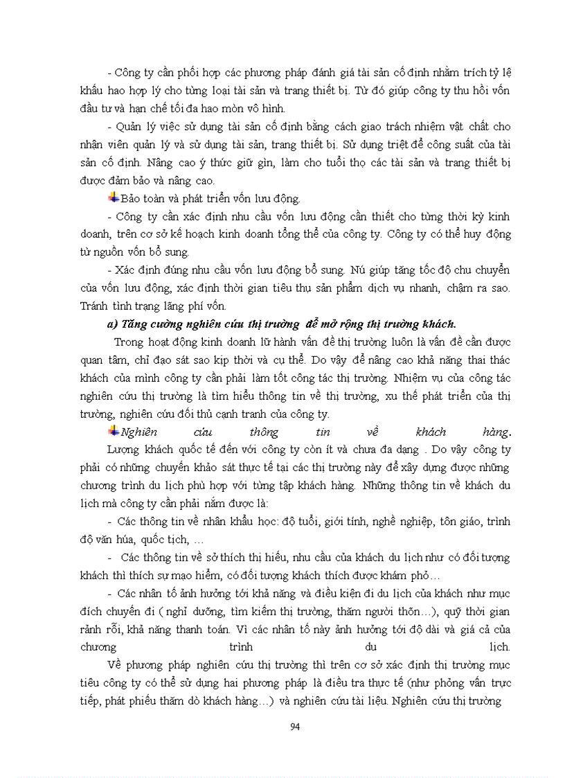 image for page Giải pháp nâng cao hiệu quả kinh doanh lữ hành quốc tế đến (khách châu Âu) của công ty cổ phần du lịch Việt Nam tại Hà Nội