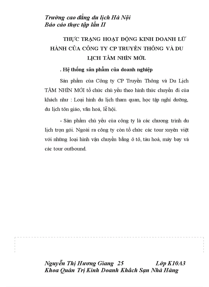 image for page Công ty CP truyền thông và du lịch Tầm Nhìn Mới
