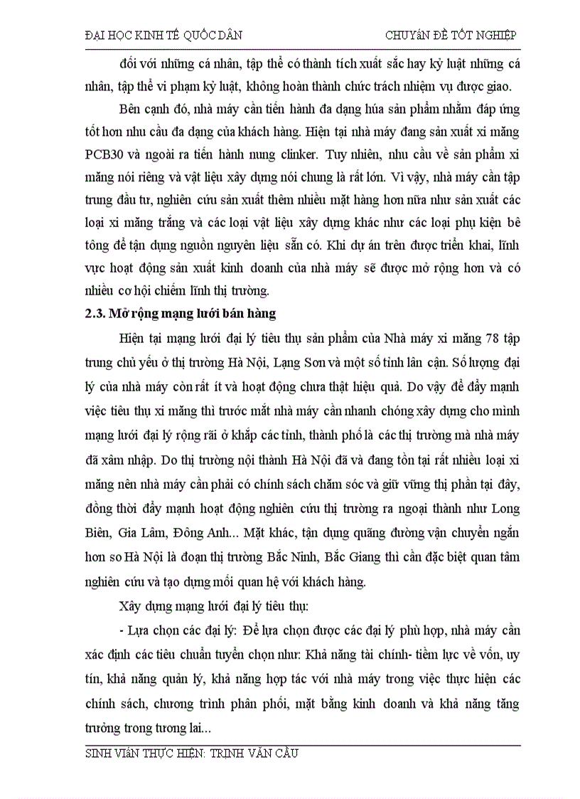 image for page Giải pháp triển thị trường tiêu thụ xi măng tại nhà máy xi măng 78