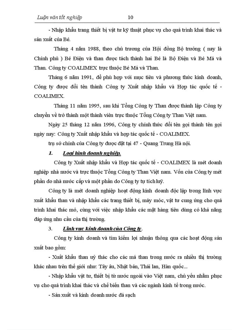 image for page Thực trạng và biện pháp nâng cao hiệu quả nhập khẩu máy móc, thiết bị của Công ty COALIMEX