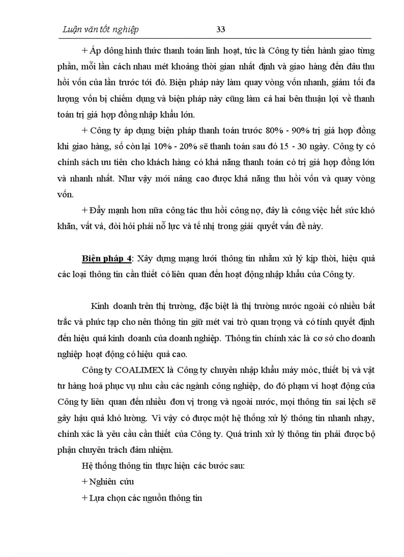 image for page Thực trạng và biện pháp nâng cao hiệu quả nhập khẩu máy móc, thiết bị của Công ty COALIMEX
