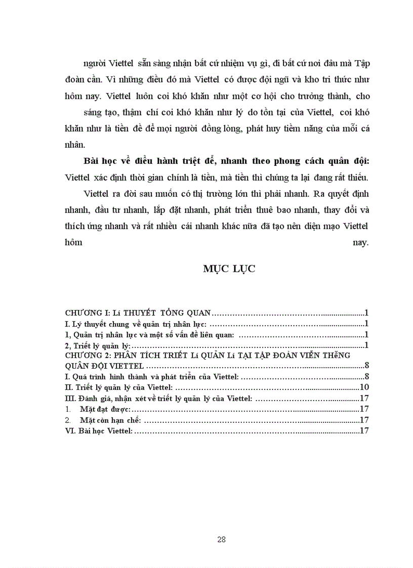 image for page Báo cáo thực tập tại công ty viên thông quân đội Viettel