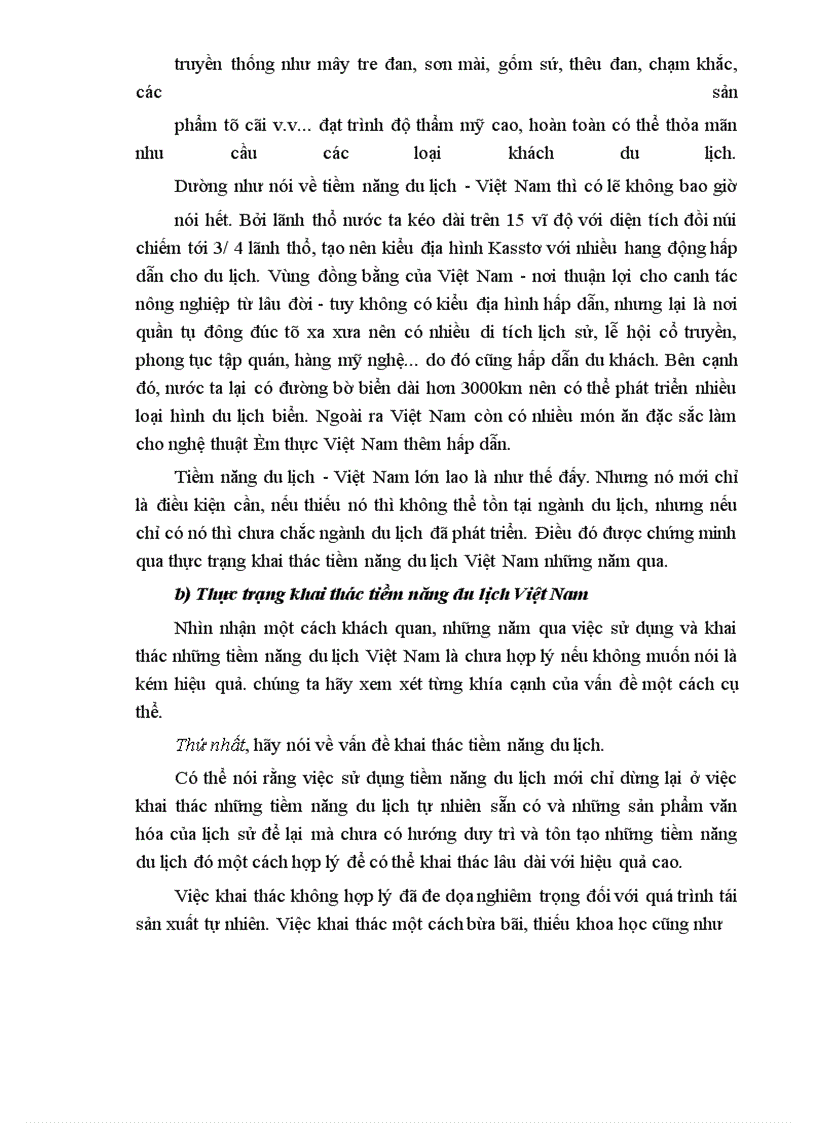 image for page Hoàn thiện một số điều kiện cơ bản để đa dạng hóa và nâng cao chất lượng sản phẩm du lịch Việt Nam