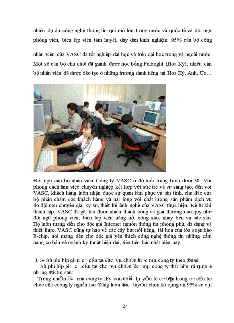 image for page Việc lựa chọn cơ cấu tổ chức và mức độ phù hợp của cơ cấu tổ chứ với chiến lược mà công ty phần mềm và truyền thông VASC theo đuổi