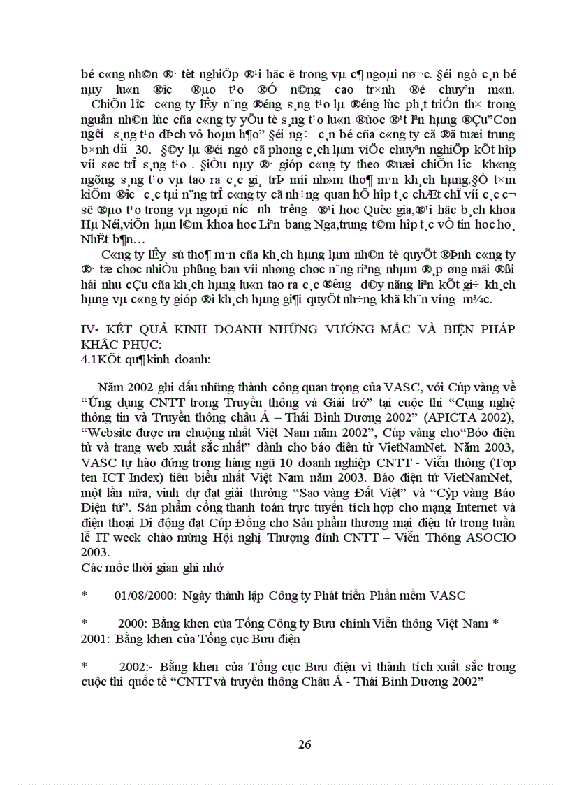 image for page Việc lựa chọn cơ cấu tổ chức và mức độ phù hợp của cơ cấu tổ chứ với chiến lược mà công ty phần mềm và truyền thông VASC theo đuổi