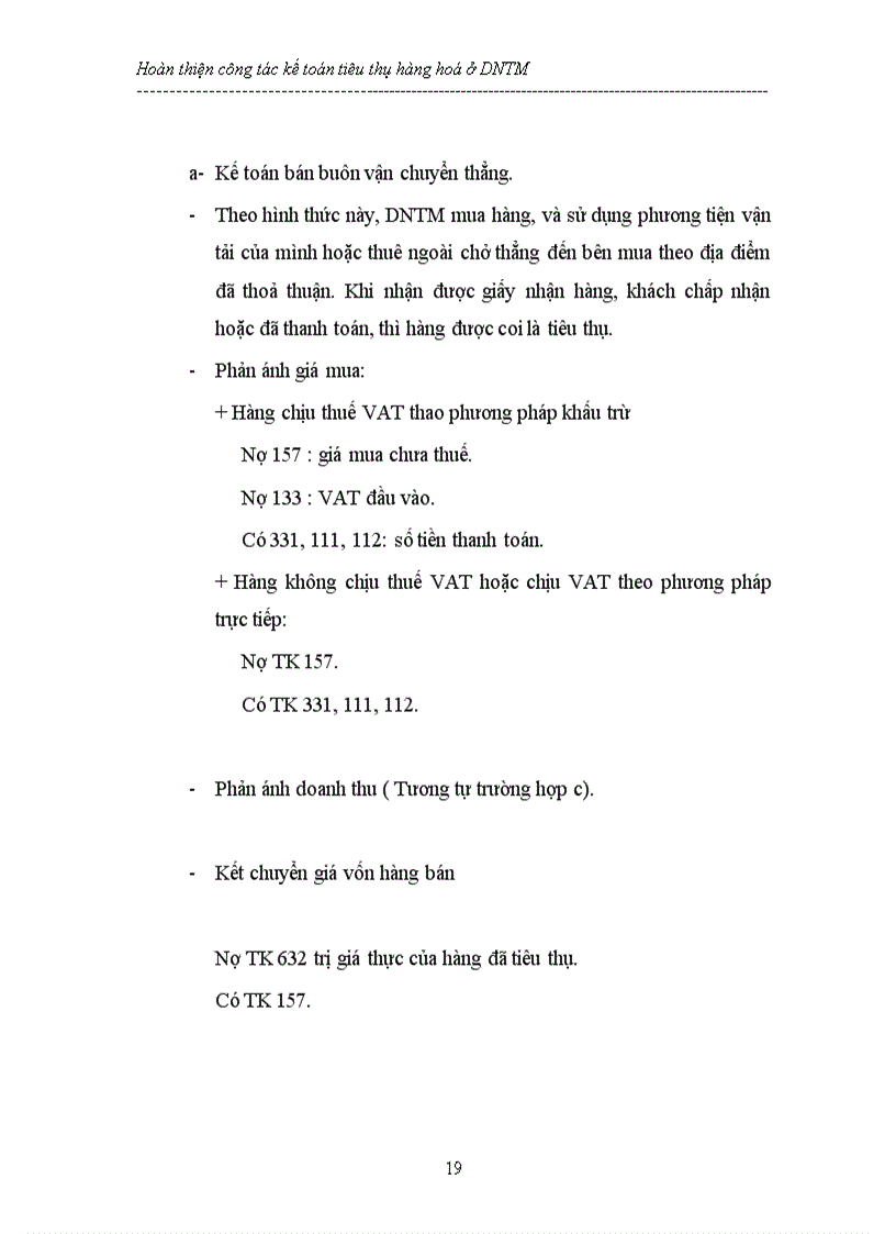 image for page Hoàn thiện công tác kế toán tiêu thụ hàng hoá ở doanh nghiệp thương mại