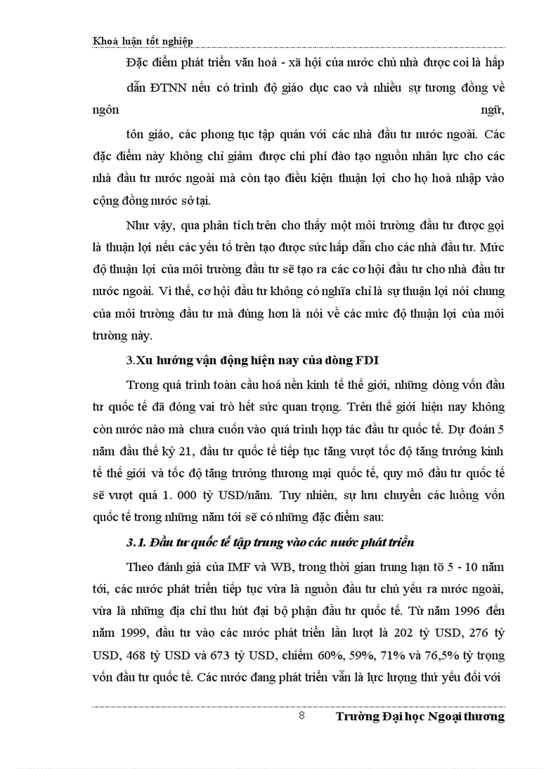 image for page Đề xuất một số giải pháp nhằm tăng cường thu hút FDI vào Hà Tây trong những năm tới